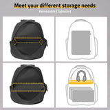 CVLIFE Tactical Range Backpack for Men with Stable Support, Handgun Backpack with Pistol Cases, Range Bag with Removable Divider, Lockable Zipper Design Daypack for EDC Work, Black