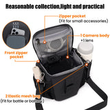 Cwatcun Camera Sling Bag Small, Compact DSLR Waterresistant Shoulder Bag for Photography - Fits Canon/Nikon/Sony, Quick - Access Padded Compartment, Lightweight Black Digital Camera Bag