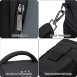 Cwatcun Camera Sling Bag Small, Compact DSLR Waterresistant Shoulder Bag for Photography - Fits Canon/Nikon/Sony, Quick - Access Padded Compartment, Lightweight Black Digital Camera Bag