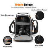 Cwatcun Campact Camera Bag Small Camera Sling Case for Canon Nikon Sony Fuji Cameras, Lens, DSLR SLR Mirrorless, Shoulder Corssbody Camera Bag, Travel Photography Water - resistant Bag Purse, Black