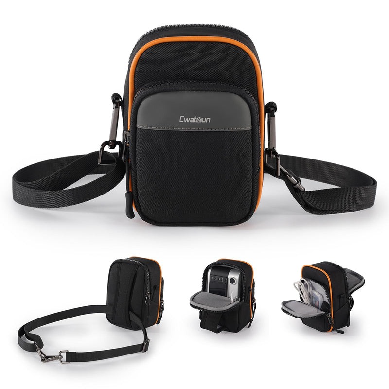 Cwatcun Mini Digital Compact Camera Sling Bag，Portable Protective Small Crossbody Camera Case Lightweight Photography Camera waist bag for Canon Nikon Sony Fuji Digital Camera