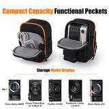 Cwatcun Mini Digital Compact Camera Sling Bag，Portable Protective Small Crossbody Camera Case Lightweight Photography Camera waist bag for Canon Nikon Sony Fuji Digital Camera