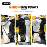 Cwatcun Mini Digital Compact Camera Sling Bag，Portable Protective Small Crossbody Camera Case Lightweight Photography Camera waist bag for Canon Nikon Sony Fuji Digital Camera