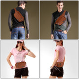 CXWMZY Fanny Packs For Women & Men Waist Pack Hip Bum Bag with Multi - Pockets Large Capacity Waterproof Casual Bum Bag for Disney Traveling Casual Cycling Running Hiking (Brown1)