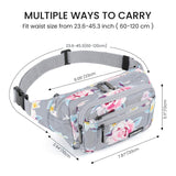 CXWMZY Fanny Packs For Women & Men Waist Pack Hip Bum Bag with Multi - Pockets Large Capacity Waterproof , for Disney Traveling Casual Cycling Running Hiking