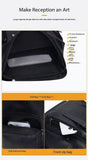 CYLYWJD PU leather casual backpack 15.6 inches travel college work backpack business laptop backpack multi - pocket schoolbag (black3,Backpack)