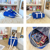 Cyxunand Kawaii Japanese Messenger Bag Cute School Bags Multifunction Laptop Backpack,Shoulder Bag Backpacks Travel Plaid Totes