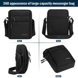 Czyan Small Crossbody Bag,Messenger Shoulder Sling Bag for Business,Office,and Travel,Water Resistant Durable Men's Purse