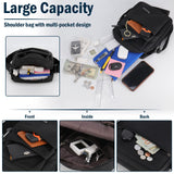 Czyan Small Crossbody Bag,Messenger Shoulder Sling Bag for Business,Office,and Travel,Water Resistant Durable Men's Purse