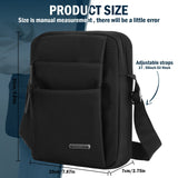 Czyan Small Crossbody Bag,Messenger Shoulder Sling Bag for Business,Office,and Travel,Water Resistant Durable Men's Purse