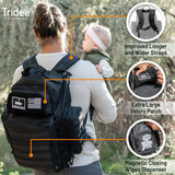 Dad Diaper Bag - Molle - Style Military Diaper Backpack Made of Rugged 900D Waterproof Polyester with Wider Extra - Long Straps, Pouch for Dirty Diapers, Baby Wipes Dispenser & Insulated Bottle Pockets