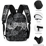 Dalicoter Cool Graffiti School Backpack For Kids Boys Girls Children Travel Bag Students Teens Bookbag Hip Hop Backpack Laptop Backpack - C1