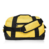 Dalix 14" Small Duffle Bag Two Toned Gym Travel Bag in Gold