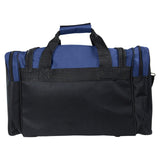 DALIX 17" Duffle Travel Bag with Dual Front Mesh Pockets in Navy Blue