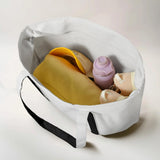 DALIX 23" Premium 24 oz. Cotton Canvas Shopping Tote Bag in Black