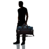 Dalix Medium Duffle Bag Duffel Bag in Black and Navy Blue Gym Bag