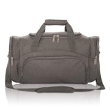 DALIX Signature Travel or Gym Duffle Bag in Gray Large