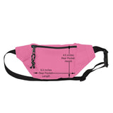 DALIX Small Fanny Pack Waist Pouch S XS Size 24 to 31 in Hot Pink