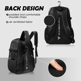 DAREKUKU Youth Baseball Backpack, Softball Bat Bag For Boys & Girls, T - Ball & Baseball Equipment & Gear, Durable Bat Backpack With Fence Hook, Shoe Compartment, Hold Bat, Glove, Helmet, Cleats
