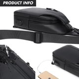 DAYELIVE Waterproof Sling Bag for Men Crossbody Bag Shoulder travel Backpack Sling with USB Charging Port Anti Theft Cross Body Bag Chest Daypack for Hiking Sports Running Women - Black