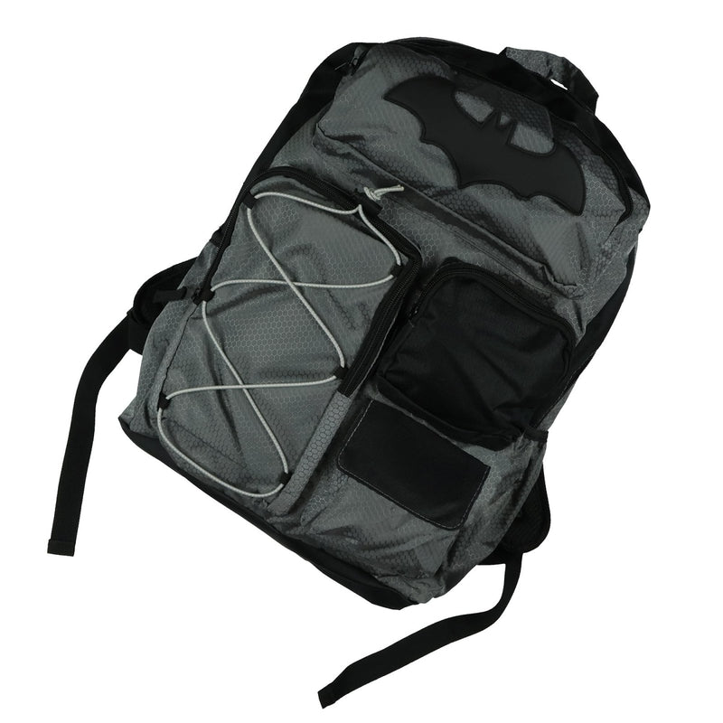 DC Comics Batman Backpack Bat Symbol Utility Tech Laptop School Bag 16"
