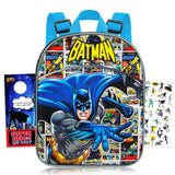 DC Comics Batman Mini Backpack for Boys - Bundle with 11