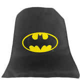 DC Comics Justice League Mini Batman Backpack for Boys Toddlers Kids ~ Deluxe 12 Inch Preschool Toddler Backpack with Detachable Cape and Stickers (Batman School Supplies)