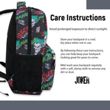 DC Comics Kids Joker Backpack - Batman, Superman, The Joker Superhero Bookbag for Boys Girls Toddlers and Adults - Laptop and Lunchbox Compatible School Bag (Joker Black)