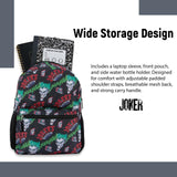 DC Comics Kids Joker Backpack - Batman, Superman, The Joker Superhero Bookbag for Boys Girls Toddlers and Adults - Laptop and Lunchbox Compatible School Bag (Joker Black)