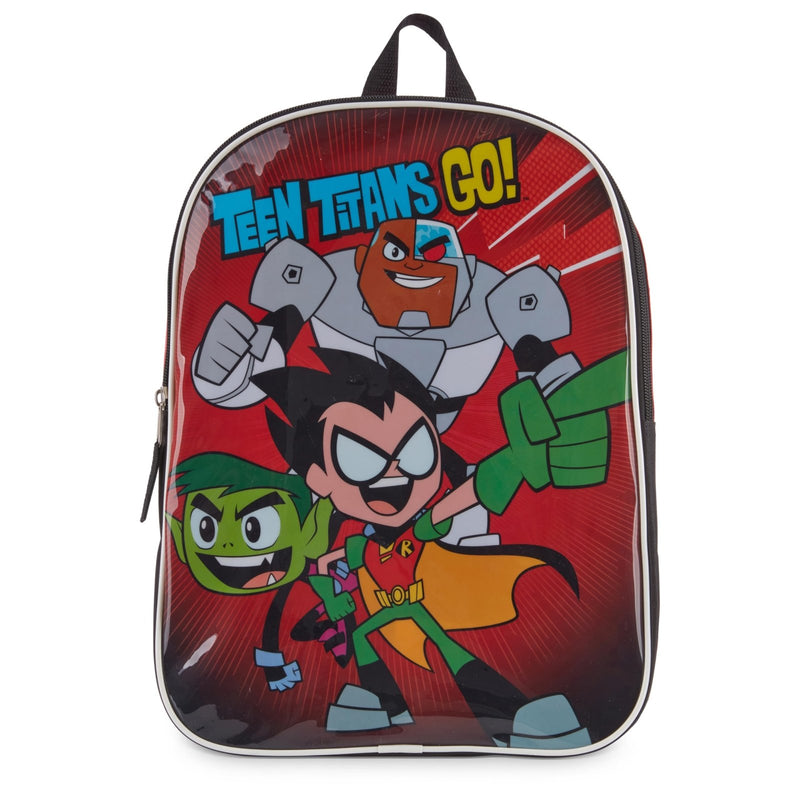 DC Comics Teen Titans Go Toddler Boy Backpack - 15" Padded Straps & Zip Compartment - Lightweight & Durable Polyester - Perfect for Preschool & Kindergarten