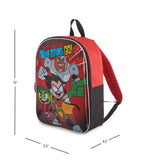 DC Comics Teen Titans Go Toddler Boy Backpack - 15" Padded Straps & Zip Compartment - Lightweight & Durable Polyester - Perfect for Preschool & Kindergarten
