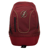 DC Comics The Flash Backpack with Tech Sleeve and Padded Bottom Compartment