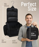 DD D&D Wanderlust D&D Hanging Travel Toiletry Bag for Men and Women – Cosmetics, Makeup and Toiletries Organizer Kit with 10 Compartments, YKK Zippers, XXL Metal Swivel Hook, Water - Resistant Nylon