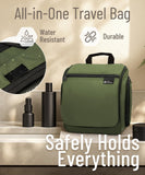 DD D&D Wanderlust Hanging Travel Toiletry Bag for Men and Women, Cosmetics, Makeup and Toiletries Organizer Kit with 10 Compartments, YKK Zippers, XXL Metal Swivel Hook, Water - Resistant Nylon, Medium