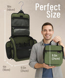 DD D&D Wanderlust Hanging Travel Toiletry Bag for Men and Women, Cosmetics, Makeup and Toiletries Organizer Kit with 10 Compartments, YKK Zippers, XXL Metal Swivel Hook, Water - Resistant Nylon, Medium