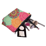 Deanfun Cosmetic Bag for Women, Mandala Flowers Waterproof Makeup Bags Roomy Toiletry Pouch Travel Accessories Gifts (51560)