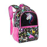 Decorably 16.5in Themed Kids Backpack with 3 Main Compartments & 2 Side Pockets, Backpack for Boys and Girls with Padded Straps & Back