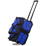 Dejuno 20 - inch Carry - on Rolling Duffle Bag - Blue