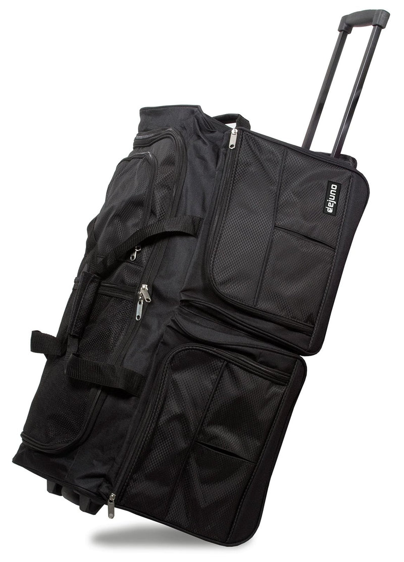 Dejuno 28 - inch Rolling Duffle Bag - Black