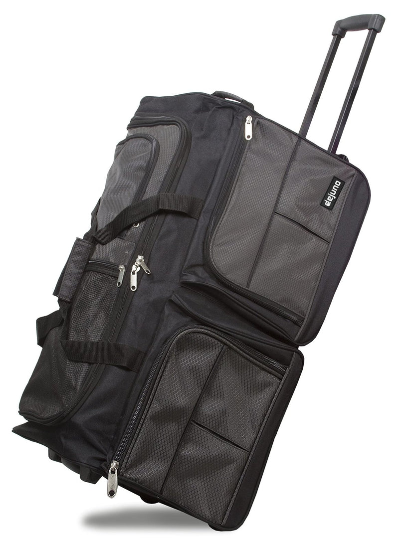 Dejuno 28 - inch Rolling Duffle Bag - Charcoal