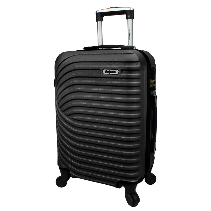 Dejuno Craft Hardside 20 - Inch Carry - On Lightweight Spinner Luggage - Black