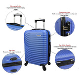 Dejuno Craft Hardside 20 - Inch Carry - On Lightweight Spinner Luggage - Blue