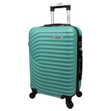 Dejuno Craft Hardside 20-Inch Carry-On Lightweight Spinner Luggage - Teal