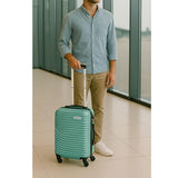 Dejuno Craft Hardside 20 - Inch Carry - On Lightweight Spinner Luggage - Teal