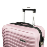 Dejuno Craft Hardside 3 - Piece Lightweight Spinner Luggage Set - Blush