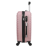 Dejuno Craft Hardside 3 - Piece Lightweight Spinner Luggage Set - Blush