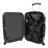 Dejuno Craft Hardside 3 - Piece Lightweight Spinner Luggage Set - Blush