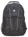 Dejuno Dejuno Commuter Backpack Checkpoint - friendly 15.6" Laptop Pocket - Black Laptop Backpack, Black