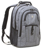 Dejuno Dejuno Commuter Backpack Checkpoint - friendly 15.6" Laptop Pocket - Heather Grey Laptop Backpack, Heather Grey