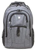 Dejuno Dejuno Commuter Backpack Checkpoint - friendly 15.6" Laptop Pocket - Heather Grey Laptop Backpack, Heather Grey